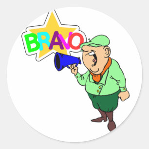 BRAVO CLASSIC ROUND STICKER