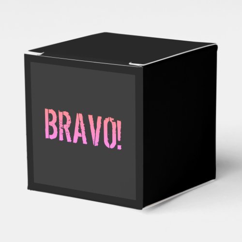 Bravo Italian saying  Favor Boxes