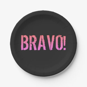 Bravo! Italian saying  Paper Plates