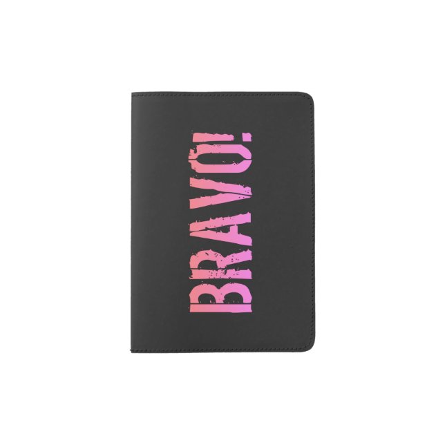 Bravo! Italian saying    Passport Holder (Front)