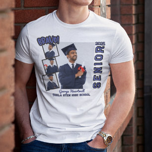 Bravo Senior 2025 Personalized Family Graduation T-Shirt
