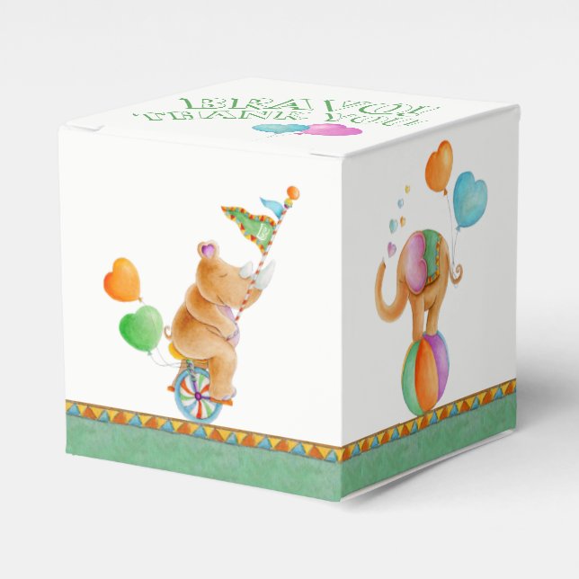 Bravo thank you circus animal whimsy box (Front Side)