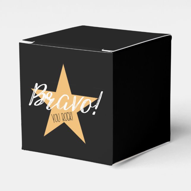 "BRAVO! YOU ROCK!" FAVOR BOXES (Front Side)