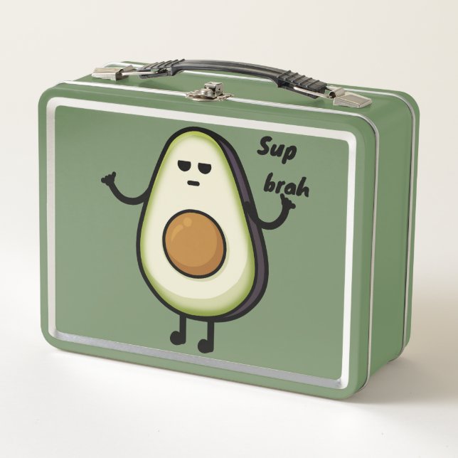 Bravocado Metal Lunch Box (Front)