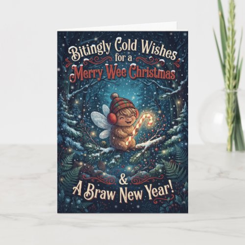 Braw New Year Squirrel Christmas Card