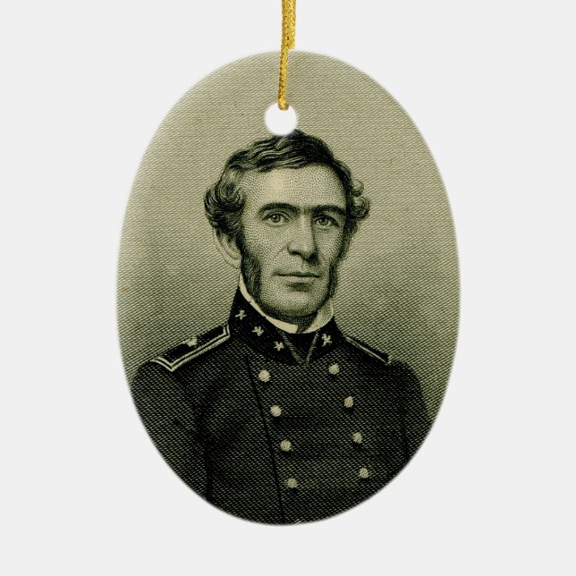 Braxton Bragg Ceramic Ornament (Front)