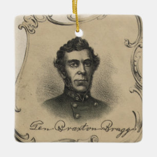 Braxton Bragg Ceramic Ornament