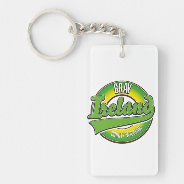 Bray County Wicklow Ireland. Keychain (Front)