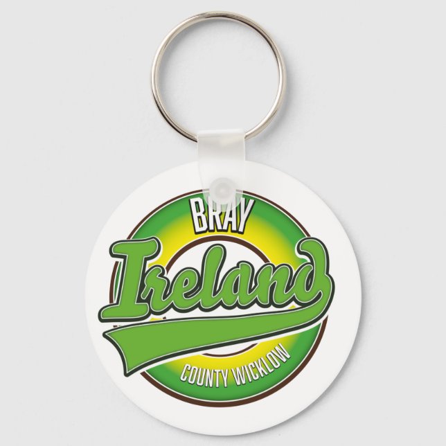 Bray County Wicklow Ireland. Keychain (Front)