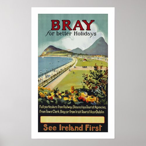 Bray  for better holidays poster