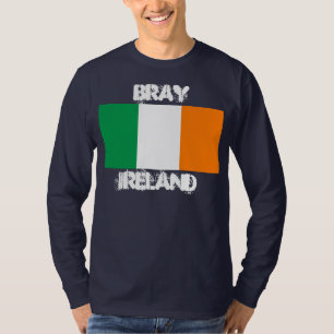 Bray, Ireland with Irish flag T-Shirt