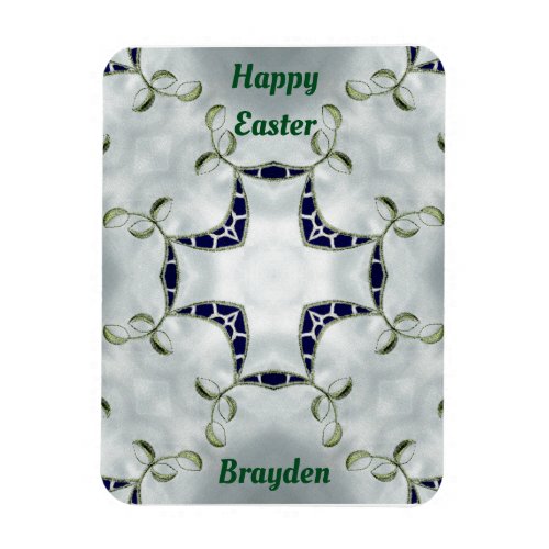 BRAYDEN  Green and Blue Easter Magnet