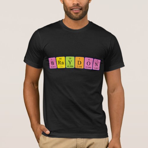 Braydon periodic table name shirt