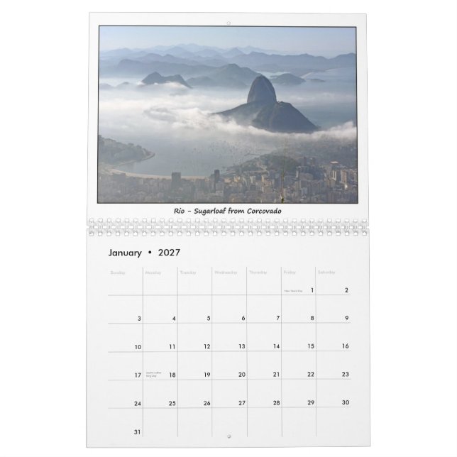Brazil 2012 Calendar (Jan 2027)