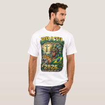 Brazil 2026 Personalized Football Fan T-Shirt