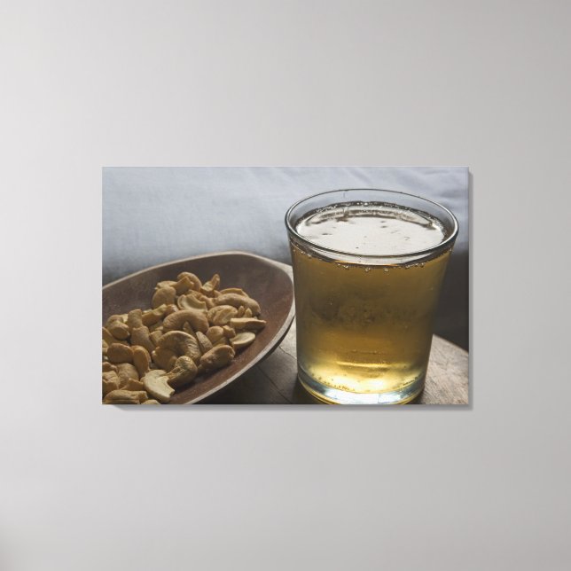 Brazil. A Glass of refreshing Guarana Energy Canvas Print (Front)