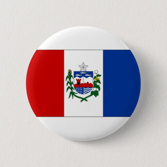 Brazil Alagoas Flag Button (Front)