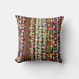 Brazil, Amazon, Manaus. Typical Brazilian Throw Pillow