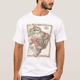 Brazil and GuayanaPanoramic MapBrazil T-Shirt