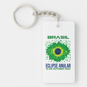 Brazil Annular Eclipse Acrylic Keychain