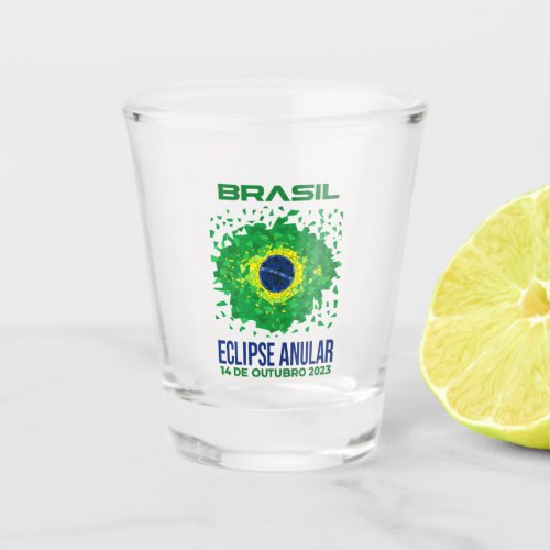 Brazil Annular Eclipse Shot Glass