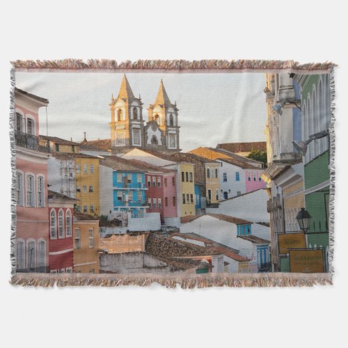 Brazil Bahia Salvador The Oldest City Throw Blanket