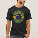 Brazil Basketball T-shirt at Zazzle