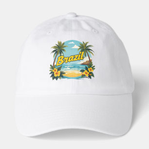 Brazil Beach Women's T-Shirt Tropical  Summer Vaca Hat