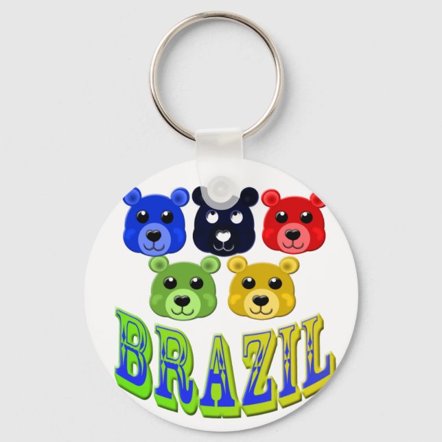 brazil bears keychain (Front)
