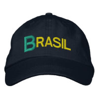 Brazil Big Letters Embroidered Baseball Hat