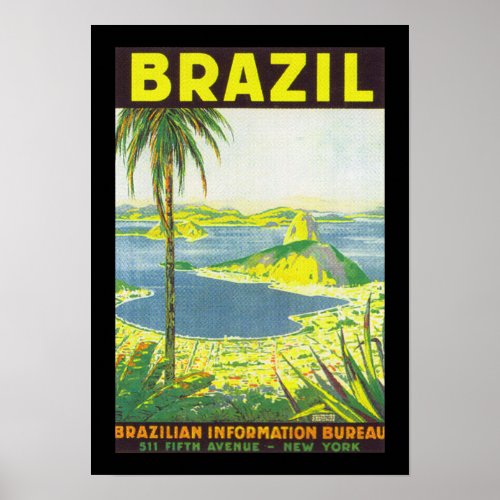 Brazil border poster