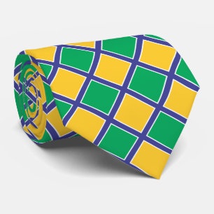 Brazil Brasil Flag Colors II Tie