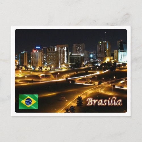 Brazil _ Brasilia by Night _ Postcard