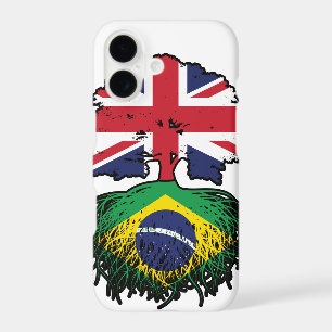 Brazil Brazilian British UK Tree Roots Flag iPhone 17 Case