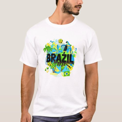 Brazil Brazilian Carnival Love Brasil Pride Travel T_Shirt