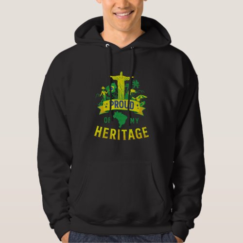 Brazil Brazilian fans Brazil Flag Brasileiros Socc Hoodie