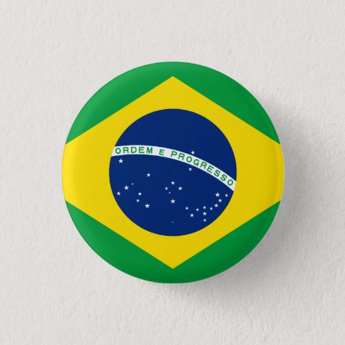 Brazil Brazilian Flag Button