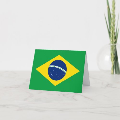 Brazil Brazilian Flag Card