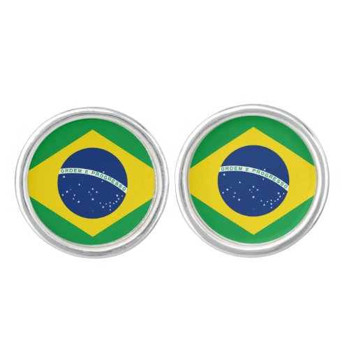 Brazil Brazilian Flag Cufflinks