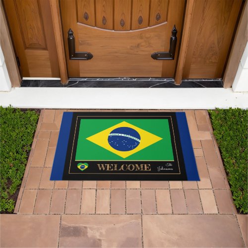 Brazil  Brazilian Flag house sports Welcome Doormat