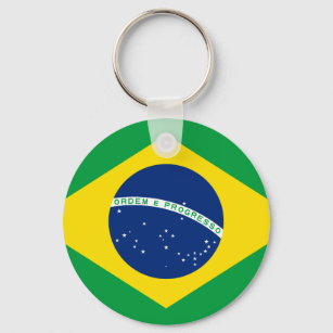 Brazil (Brazilian) Flag Keychain