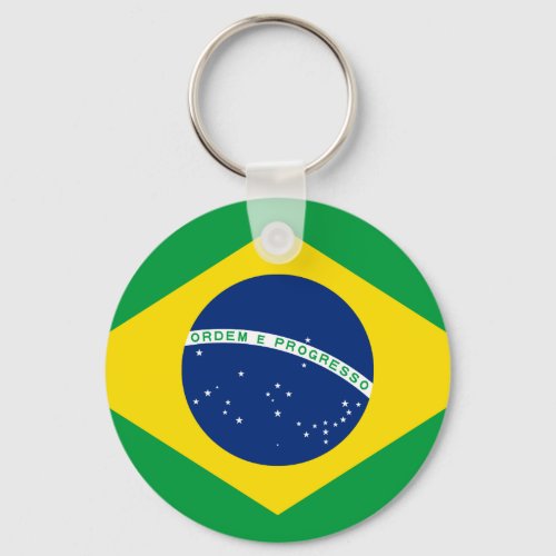 Brazil Brazilian Flag Keychain