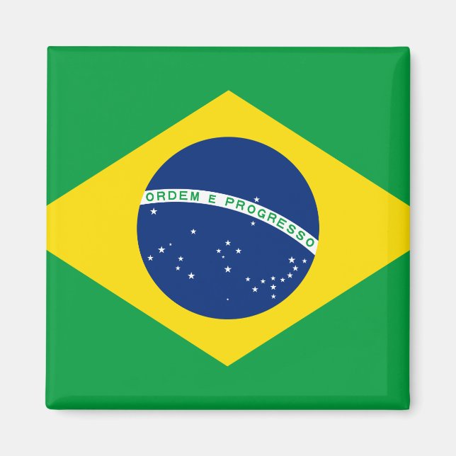 Brazil (Brazilian) Flag Magnet (Front)