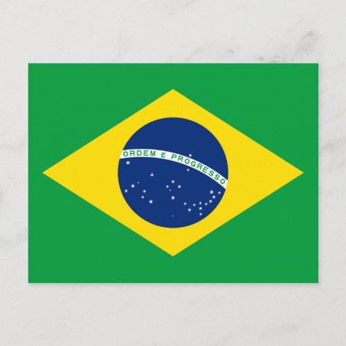 Brazil Brazilian Flag Postcard