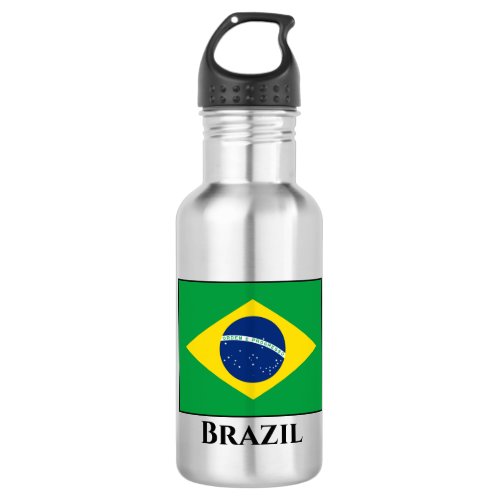 Brazil Brazilian Flag Stainless Steel Water Bottle