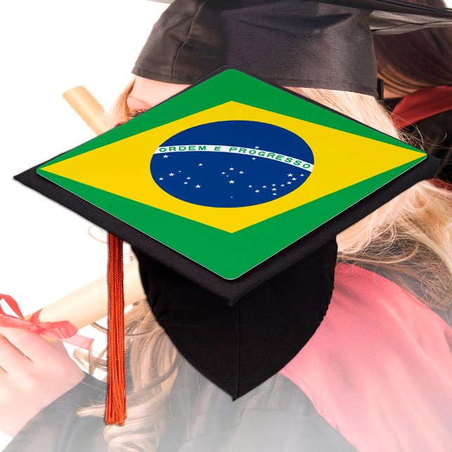 Brazil & Brazilian Flag - Students /University Hat (Creator Uploaded)