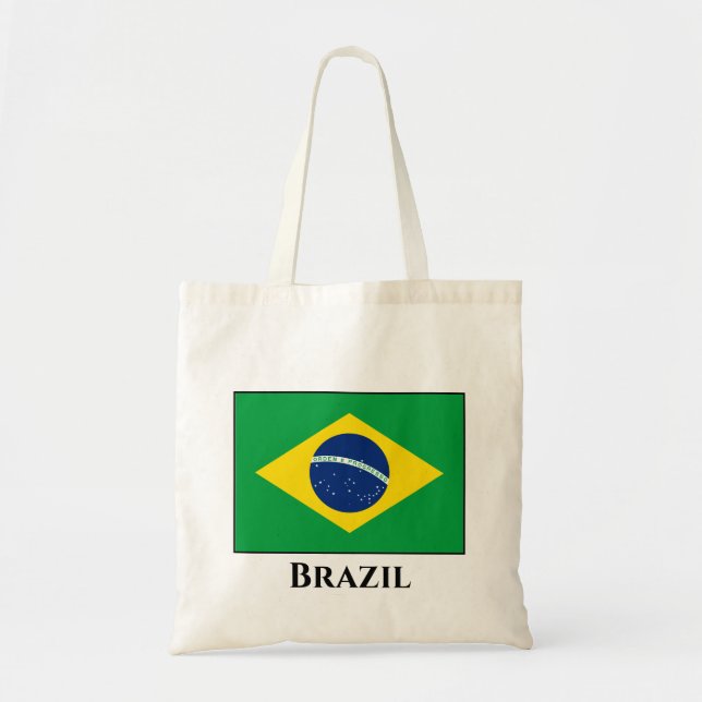 Brazil (Brazilian) Flag Tote Bag (Front)