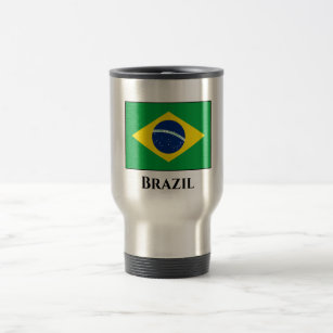 Brazil (Brazilian) Flag Travel Mug
