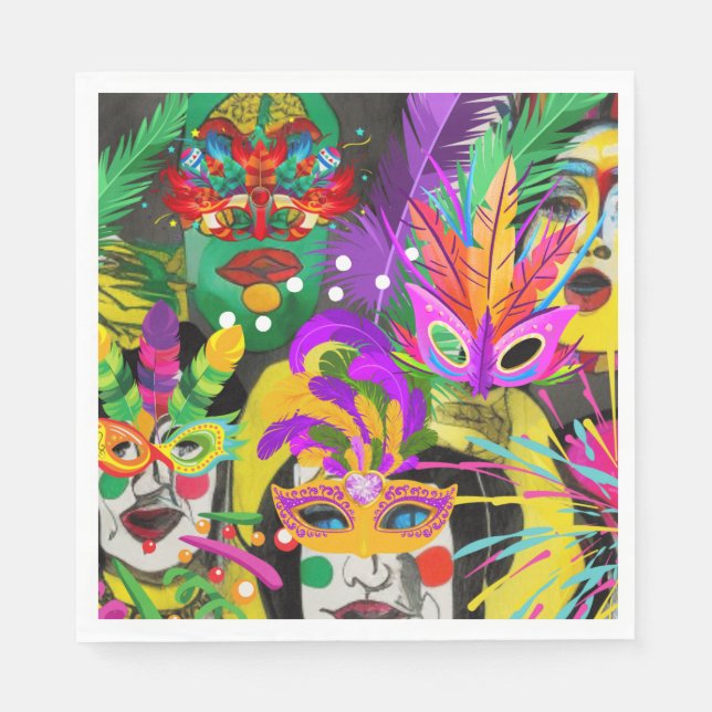 Brazil Carnival Napkins (Front)