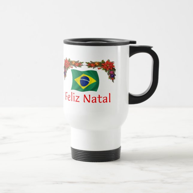 Brazil Christmas Travel Mug (Right)
